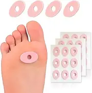Callus Cushions, Oval Corn Pads, Foam Padding with Self-Stick Adhesive, Protects Toes, Foot and Heel from Rubbing and Friction, Pain Relief from Calluses, Corns, Blisters (45 Count, Small Size)