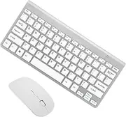 2-in-1 Wireless Keyboard Mouse Ergonomic Mouse Keyboard Wireless 2.4ghz Silent for Laptop Long Range