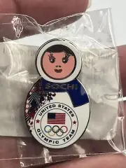 2014 Sochi Logo Olympic Pin Badge~Nesting Doll UsOC