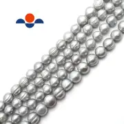 Gray Fresh Water Pearl Potato 5mm 6mm 7mm 8mm 9mm 10mm 11mm 12mm 15" Strand