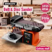 500W Belt Disc Sander Power Tool Sanding Linisher Machine Grinder Bench Mount