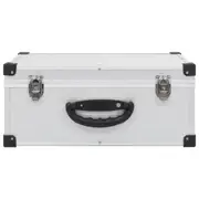 CD Storage Holder Organiser Case for 60 CD Aluminium ABS Lockable 43x29.5x18.5cm