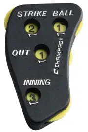 Champro Baseball 4-Dial Plastic Umpire Indicator - Strikes, Balls, Outs, Innings