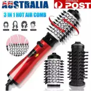 3-in-1 Rotating Hair Dryer Rotating Hair Straightener Brush and Hot Air Styler