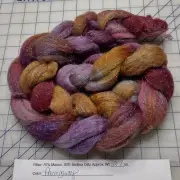 Merino Wool Stellina Combed Top Roving Spinning Knitting Felting Glitz Paraguay
