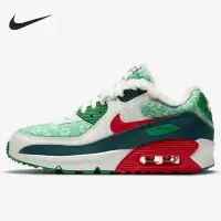 在飛比找Yahoo!奇摩拍賣優惠-NIKE AIR MAX 90 SE 白綠 聖誕節 雪花 時