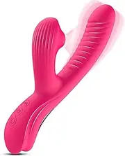 G-spot vibrator for women with 10 vibration modes and 3 suction modes, massage stick with and thrust function, USB charging, waterproof for and couples for women
