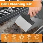 25 Pcs Griddle Cleaning Kit Multipurpose Grill Cleaner Set with Griddle Aluil