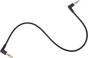 Angoily 30cm Bent Audio Extension Cable 3.5mm Headphone Cable Male to Male Auxiliary Cord for Car and Computer