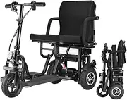 Folding Electric Mobility Scooter 3 Wheel Foldable Lightweight Portable Scooters for Old People Wheel Chair Scooter with Detachable Battery for Adults Seniors Handicapped Long Range Travel