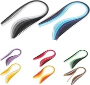Tofficu 8bags Colorful Gradient Quilling Paper Strips of Craft Material for Flower Making Lightweight and Versatile for Home Decor for Beginners and Enthusiasts