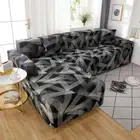 Elastic All-inclusive Corner Geometry Stretch Sofa Slipcover Room Couch L Shape