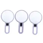 Dual Sided Handheld Magnified Standing Mirror Travel Folding Compact Mirror