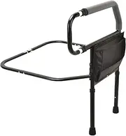 Sangohe Bed Rail for Elderly, Adjustable Bed Assist Grab Bar Handle for Senior Adults with Storage Pocket, Safe Assistance for Getting in & Out of Bed at Home and Dorm - Fit King, Queen, Full, Twin