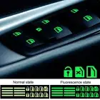 Glow in Dark Car Window Switch Sticker Luminous Door Window Night Safety Decal