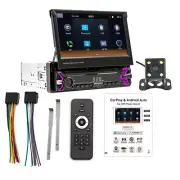 Single Din Car Stereo Radio 7in MP5 Bluetooth FM Multimedia Player W/Rear Camera (for: MG)
