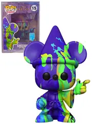 Funko POP! Art Series Disney Fantasia #15 Sorcerer Mickey Mouse (Green) - With Hard POP! Protector - New, Mint Condition