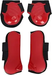 Horse Leg Guard, Horse Tendon Boots, Horse Sport Boots, Horse Support Boots Leg Protection Thicken Cover Elastic Breathable Wrap Cushion Pad (Zestaw o dużych rozmiarach)