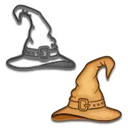 Wizard & Witch Hat Cookie Cutter & Stamp (4x3.71") (Random Color)