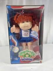 Vintage 1995 Olympikids Cabbage Patch Kids Doll Track Field Red Hair eyes