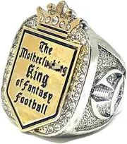 Legacy Rings Fantasy Football Championship Ring Motherf-ing King of Fantasy Football with Display Case
