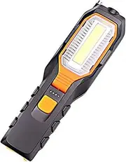 MODOAO Rechargeable COB LED Work Light, Magnetic USB Inspection Light, 700 Lumens, Black