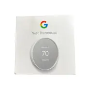 Google Nest GA01334-US Snow White Smart Programmable Wi-Fi Bluetooth Thermostat