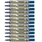 Pentel Maxiflo Permanent Marker Bullet Point Blue Box of 12