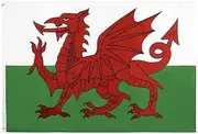 AIMALL Large Wales Welsh Flag with Brass Grommets Heavy Duty Outdoor 90 X 150 CM - 3ft x 5ft