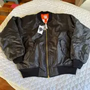 Rothco MA-1 Flight Bomber Jacket Embroidered Logo Size Large All We Have is Now