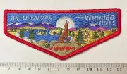 OA Lodge 249 Spe-Le-Yai S4 Verdugo Hills Council California Vintage CB Flap