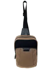FIB Byron Sling Backpack Bag Travel w/ Single Adjustable Strap - Brown
