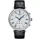 【TISSOT 天梭】Carson 羅馬三眼計時石英錶-41mm 送行動電源(T1224171603300)