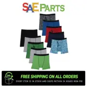 NEW WONDER NATION BOYS UNDERWEAR, 10 PACK SPACE DYE BOXER BRIEF, SIZE M