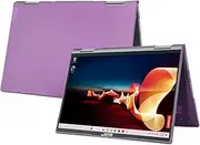 mCover Case ONLY Compatible for 2021-2024 14" Lenovo ThinkPad X1 Yoga Gen 6/7 / 8 2-in-1 Windows Notebook PC (NOT Working with Other Lenovo Models) - Purple