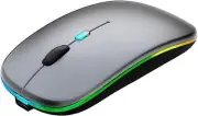 Rechargeable Wireless Bluetooth Mouse Slim Laptop Mouse for iPad Tablet Computer