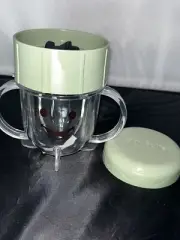 Magic Bullet Baby Bullet Short Cup With Lid and Flat Milling Blade **NEW**