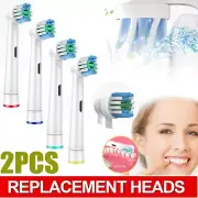 Electric Toothbrush Heads Oral B Compatible Replacement Brush x8 Soft Bristles