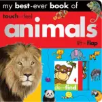 MY BEST-EVER BOOK OF ANIMALS (TOUCH-FEEL & LIFT-FLAP)(硬頁書)/MAKE BELIEVE IDEAS【三民網路書店】