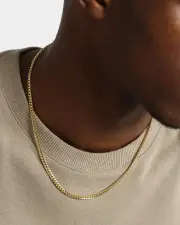 [House Of Auric] House Of Auric Cuban Link 4mm 20" Chain 18k Gold Vermeil - Size 20" - Popular 20" - Popular 18K Gold Vermei