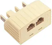 Telephone Adaptor Australian Plug to 2 US Modular Sockets