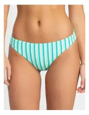 [Roxy] Party Wave Moderate Bikini Bottom in Green