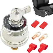 Battery Isolator On-Off Kit,High Current Battery Shutoff Key 300A | Heavy-Duty Heat Shrink, Replacement Gadgets, Repairing Accessories for Car