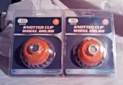 Lot of Two 3" x 5/8" Knot Wire Cup Wheel Brush_Metal Work - SALE!!