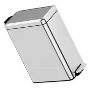 10L Kitchen Bin Stainless Steel Trash Can Pedal Office Garbage Container