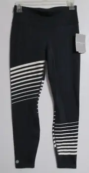 Women's Athleta Reflective Detail Sonar 7/8 Ankle Tight Leggings Size XS Navy