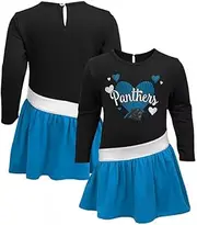 Outerstuff NFL Infants Toddler All Heart Jersey Tri-Blend Long Sleeve Dress
