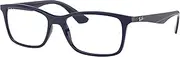 [Ray-Ban] RX7047 Eyeglasses Bundle: RX 7047 8100 Blue and Universal Anti-slip Silicone Leash