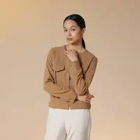 在飛比找momo購物網優惠-【giordano ladies】23FW_雙口袋拉鍊外套(