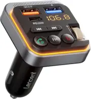 LENCENT Bluetooth 5.0 FM Transmitter for Car, [PD 20W + QC 3.0] Cigarette Lig...